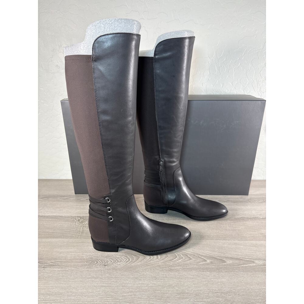 Vince Camuto VC-Pauletta Soft‎ Calf- Gray Women's Riding Boots Size 8M- NIB